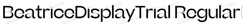 BeatriceDisplayTrial Regular字体转换